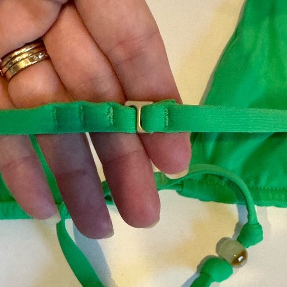 L*Space Green Elliot Bikini Top NWT Size Small - Picture 6 of 9